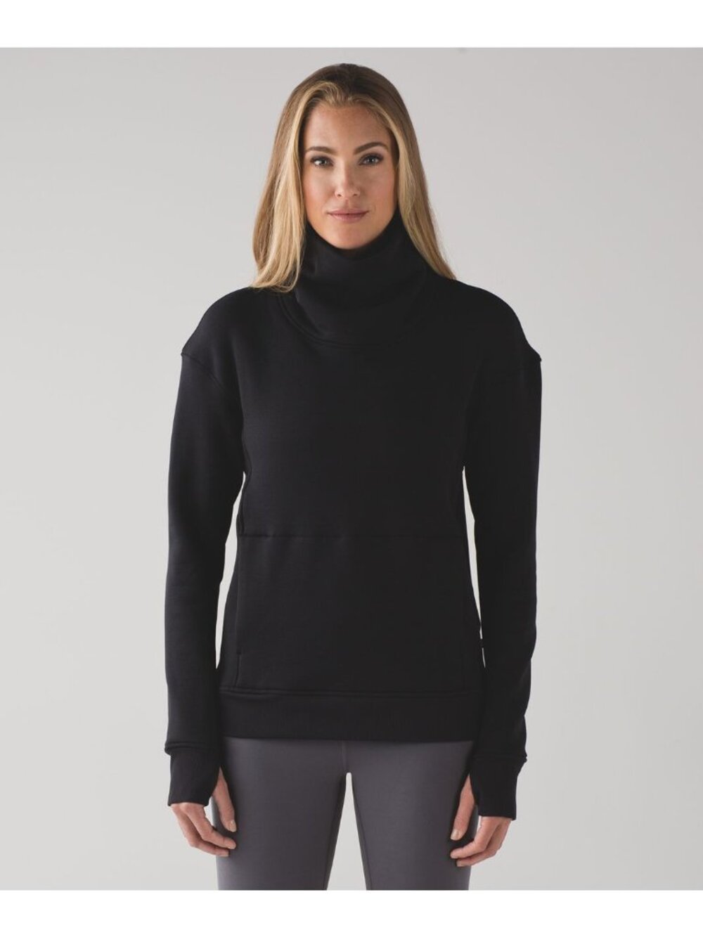 Lululemon Athletica Kick the Cold Funnel Neck Black 4 - Picture 2 of 12